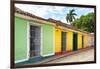 Cuba Fuerte Collection - Colorful Street Scene in Trinidad II-Philippe Hugonnard-Framed Photographic Print