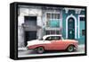 Cuba Fuerte Collection - Coral Classic Car in Havana-Philippe Hugonnard-Framed Stretched Canvas