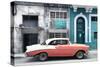 Cuba Fuerte Collection - Coral Classic Car in Havana-Philippe Hugonnard-Stretched Canvas