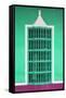 Cuba Fuerte Collection - Coral Green Window-Philippe Hugonnard-Framed Stretched Canvas