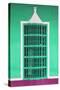 Cuba Fuerte Collection - Coral Green Window-Philippe Hugonnard-Stretched Canvas