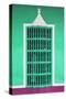 Cuba Fuerte Collection - Coral Green Window-Philippe Hugonnard-Stretched Canvas