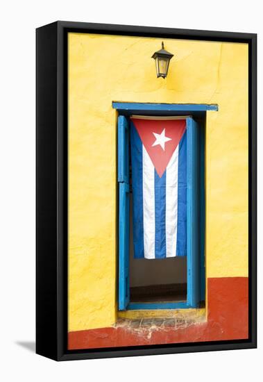 Cuba Fuerte Collection - Cuban Flag-Philippe Hugonnard-Framed Stretched Canvas