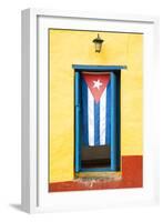 Cuba Fuerte Collection - Cuban Flag-Philippe Hugonnard-Framed Photographic Print