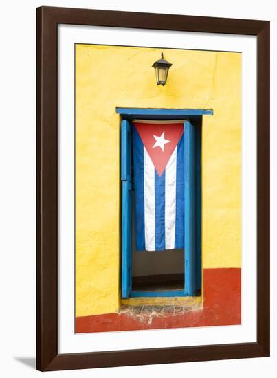 Cuba Fuerte Collection - Cuban Flag-Philippe Hugonnard-Framed Photographic Print