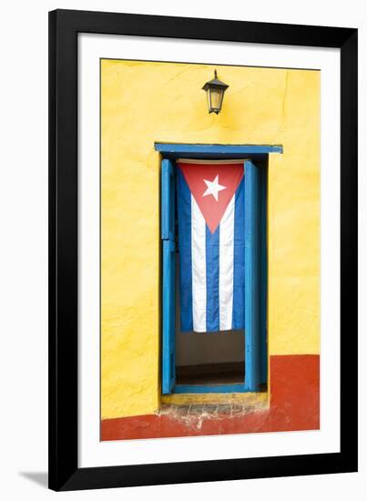 Cuba Fuerte Collection - Cuban Flag-Philippe Hugonnard-Framed Photographic Print