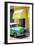 Cuba Fuerte Collection - Cuban Green Taxi II-Philippe Hugonnard-Framed Photographic Print