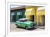 Cuba Fuerte Collection - Cuban Green Taxi-Philippe Hugonnard-Framed Photographic Print