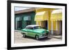 Cuba Fuerte Collection - Cuban Green Taxi-Philippe Hugonnard-Framed Photographic Print