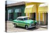 Cuba Fuerte Collection - Cuban Green Taxi-Philippe Hugonnard-Stretched Canvas