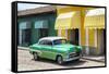 Cuba Fuerte Collection - Cuban Green Taxi-Philippe Hugonnard-Framed Stretched Canvas