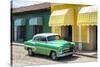Cuba Fuerte Collection - Cuban Green Taxi-Philippe Hugonnard-Stretched Canvas