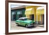 Cuba Fuerte Collection - Cuban Green Taxi-Philippe Hugonnard-Framed Photographic Print