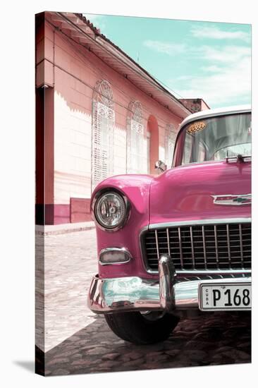 Cuba Fuerte Collection - Cuban Pink Car - 1955 Chevy-Philippe Hugonnard-Stretched Canvas