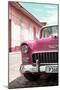 Cuba Fuerte Collection - Cuban Pink Car - 1955 Chevy-Philippe Hugonnard-Mounted Photographic Print