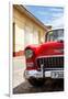 Cuba Fuerte Collection - Cuban Red Car - 1955 Chevy-Philippe Hugonnard-Framed Photographic Print