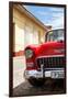 Cuba Fuerte Collection - Cuban Red Car - 1955 Chevy-Philippe Hugonnard-Framed Photographic Print