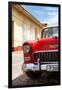 Cuba Fuerte Collection - Cuban Red Car - 1955 Chevy-Philippe Hugonnard-Framed Photographic Print