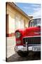 Cuba Fuerte Collection - Cuban Red Car - 1955 Chevy-Philippe Hugonnard-Stretched Canvas