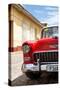 Cuba Fuerte Collection - Cuban Red Car - 1955 Chevy-Philippe Hugonnard-Stretched Canvas