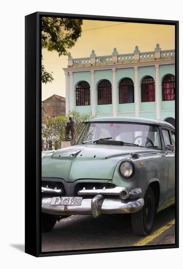 Cuba Fuerte Collection - Cuban Retro Car at Sunset IV-Philippe Hugonnard-Framed Stretched Canvas