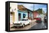 Cuba Fuerte Collection - Cuban Street Scene IV-Philippe Hugonnard-Framed Stretched Canvas