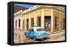 Cuba Fuerte Collection - Cuban Street Scene-Philippe Hugonnard-Framed Stretched Canvas