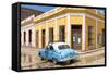 Cuba Fuerte Collection - Cuban Street Scene-Philippe Hugonnard-Framed Stretched Canvas