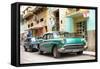Cuba Fuerte Collection - Cuban Taxi to Havana II-Philippe Hugonnard-Framed Stretched Canvas
