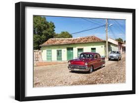 Cuba Fuerte Collection - Cuban Taxis-Philippe Hugonnard-Framed Photographic Print