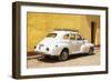 Cuba Fuerte Collection - Cuban White Car-Philippe Hugonnard-Framed Photographic Print