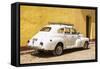 Cuba Fuerte Collection - Cuban White Car-Philippe Hugonnard-Framed Stretched Canvas