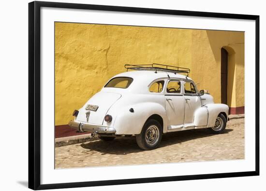 Cuba Fuerte Collection - Cuban White Car-Philippe Hugonnard-Framed Photographic Print