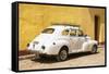 Cuba Fuerte Collection - Cuban White Car-Philippe Hugonnard-Framed Stretched Canvas