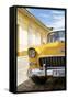 Cuba Fuerte Collection - Cuban Yellow Car - 1955 Chevy-Philippe Hugonnard-Framed Stretched Canvas