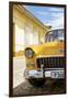 Cuba Fuerte Collection - Cuban Yellow Car - 1955 Chevy-Philippe Hugonnard-Framed Photographic Print