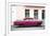 Cuba Fuerte Collection - Dark Pink Car-Philippe Hugonnard-Framed Photographic Print