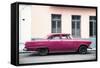 Cuba Fuerte Collection - Dark Pink Car-Philippe Hugonnard-Framed Stretched Canvas