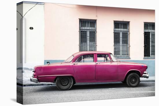 Cuba Fuerte Collection - Dark Pink Car-Philippe Hugonnard-Stretched Canvas
