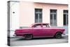 Cuba Fuerte Collection - Dark Pink Car-Philippe Hugonnard-Stretched Canvas