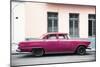 Cuba Fuerte Collection - Dark Pink Car-Philippe Hugonnard-Mounted Photographic Print