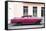 Cuba Fuerte Collection - Dark Pink Car-Philippe Hugonnard-Framed Stretched Canvas