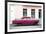 Cuba Fuerte Collection - Dark Pink Car-Philippe Hugonnard-Framed Photographic Print