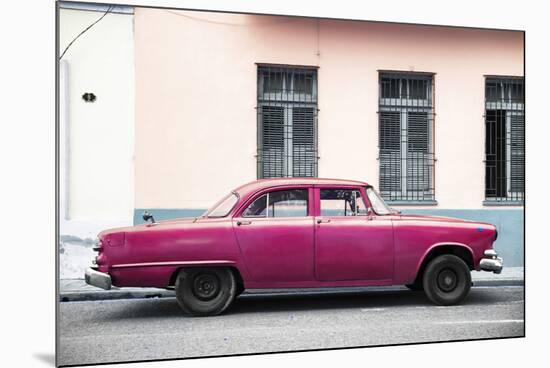 Cuba Fuerte Collection - Dark Pink Car-Philippe Hugonnard-Mounted Photographic Print