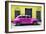 Cuba Fuerte Collection - Deep Pink Vintage Car-Philippe Hugonnard-Framed Photographic Print