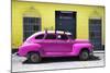 Cuba Fuerte Collection - Deep Pink Vintage Car-Philippe Hugonnard-Mounted Photographic Print