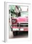Cuba Fuerte Collection - Detail on Pink Classic Chevy-Philippe Hugonnard-Framed Photographic Print