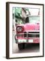 Cuba Fuerte Collection - Detail on Pink Classic Chevy-Philippe Hugonnard-Framed Photographic Print