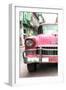 Cuba Fuerte Collection - Detail on Pink Classic Chevy-Philippe Hugonnard-Framed Photographic Print