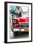 Cuba Fuerte Collection - Detail on Red Classic Chevy-Philippe Hugonnard-Framed Photographic Print